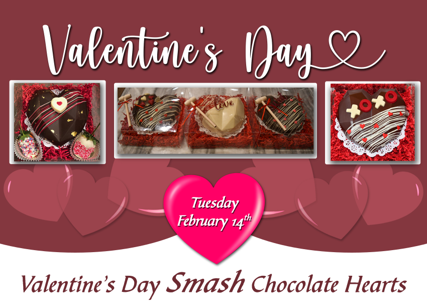 Valentine Smash Chocolate Hearts